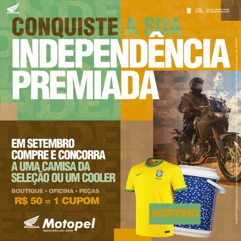 promocao setembro 2 - Moto Honda Motopel