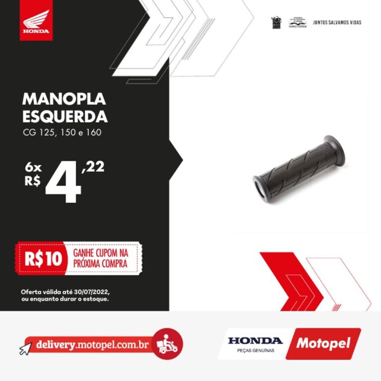 manopla esquerda - Moto Honda Motopel