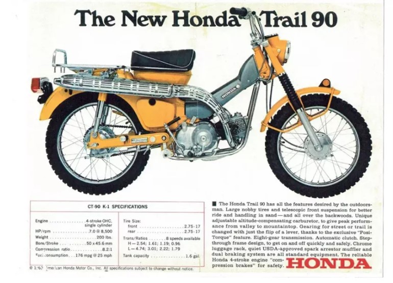 Honda CT a primeira das aventureiras - Moto Honda Motopel