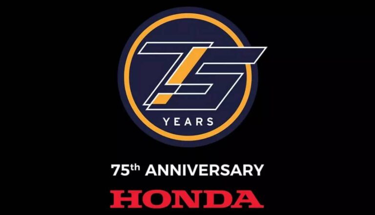 logo comemorativo dos 75 anos de honda - Moto Honda Motopel