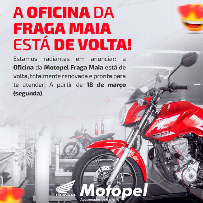oficina fraga maia 1 - Moto Honda Motopel