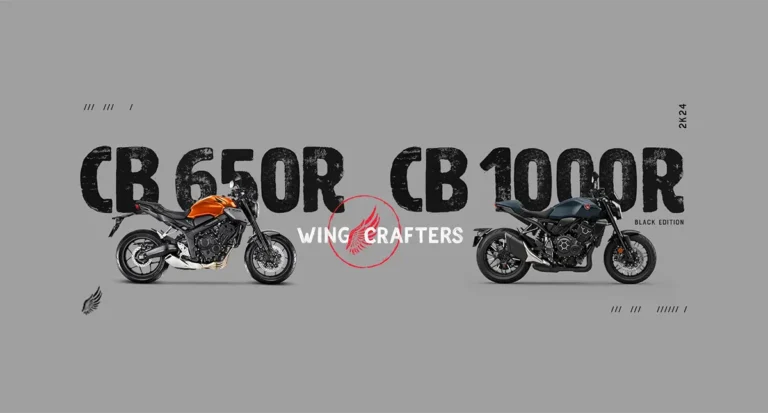 banner wing crafters com as motocicletas honda cb 650r e cb1000r black edition - Moto Honda Motopel
