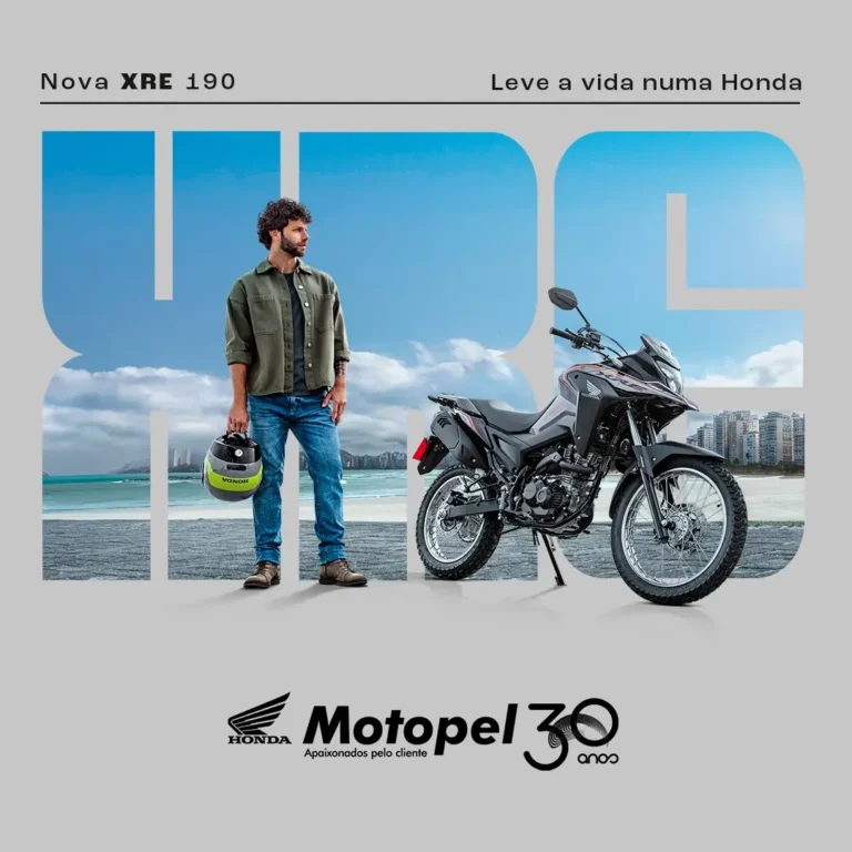 banner honda xre 190 - Moto Honda Motopel